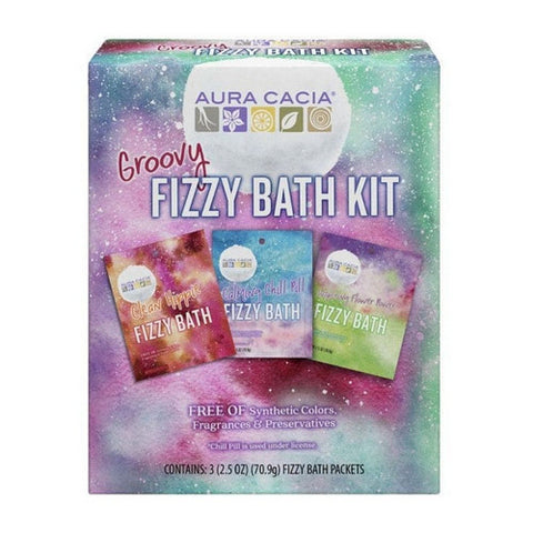 Aura Cacia, Groovy Fizzy Bath Kit, 1 Count Aura Cacia