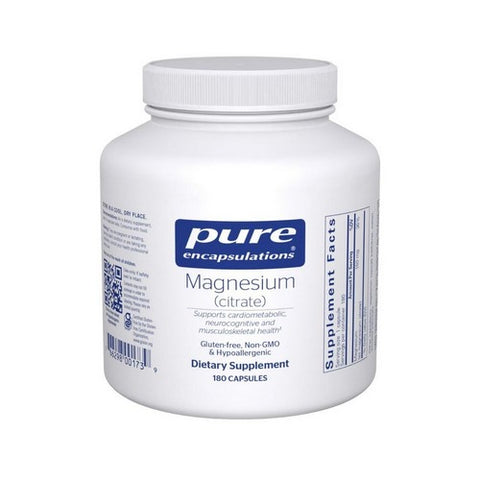 Magnesium Citrate 180 Caps by Pure Encapsulations