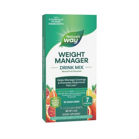 Weight Manager Drink Mix Mixed Fruit 7 Packets / 1.4 Oz by Nature's Way