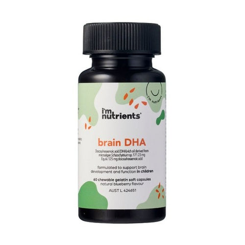 Children's Brain DHA Algae DHA And Omega 3 60 Caps by I M Nutrients