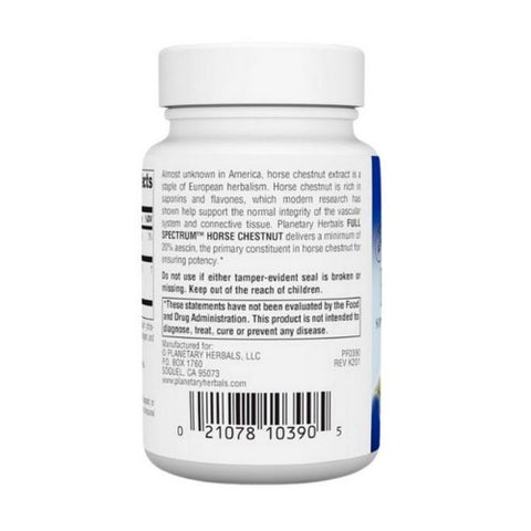 Planetary Herbals, Full Spectrum Horse Chestnut, 300 mg, 60 Tabs Planetary Herbals