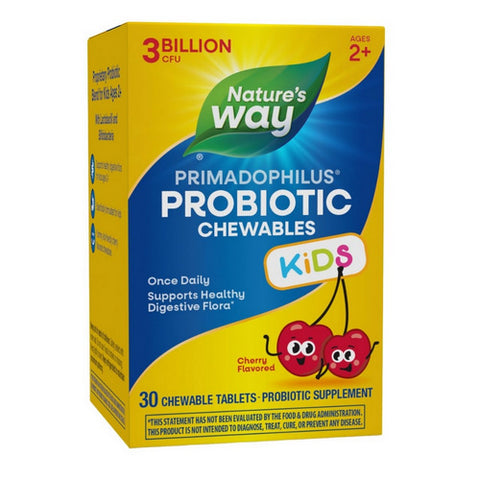 Primadophilus Kids Probiotic 30 Tabs / Chewable Cherry by Nature's Way