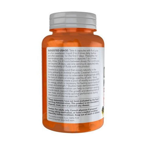 Now Foods, Creatine Monohydrate, 750 MG, 120 Veg Caps Now Foods