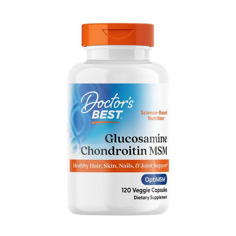 Doctors Best, Glucosamine Chondroitin MSM With OptiMSM, 120 Veggie Caps Doctors Best