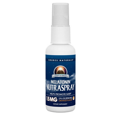 Source Naturals, NutraSpray Melatonin, 1.5 MG, 2 Fl Oz Source Naturals