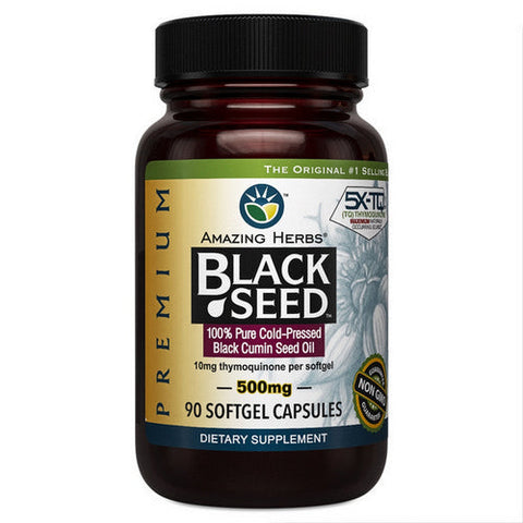 Black Seed 90 Softgels by Amazing Herbs