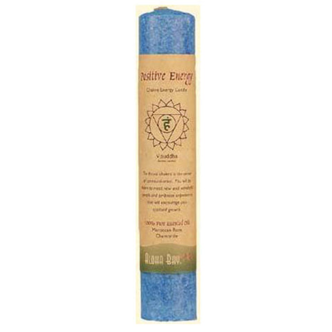 Aloha Bay, Positive Energy Chakra Visuddha 8 Inches Candle Blue, 1 Count Aloha Bay