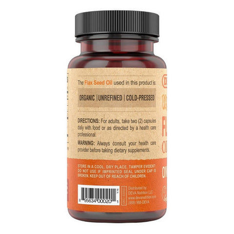 Deva Vegan Vitamins, Flaxseed Oil, 90 Vcap Deva Vegan Vitamins