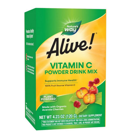 Alive! Vitamin C Powder Drink Mix 4.23 Oz / (120 g) by Nature's Way