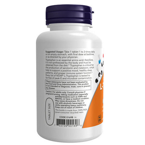 Now Foods, L-Tryptophan, 1000 mg, 60 Tabs