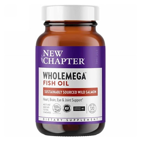 Wholemega Whole Fish Oil 120 Softgels by New Chapter
