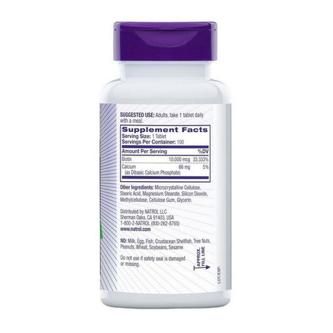 Natrol, Biotin, 100 tab Natrol
