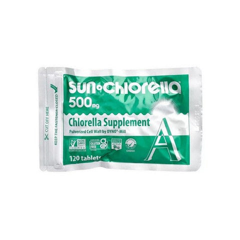Sun Chlorella, Chlorella A Tablets, 500 MG, 120 Count Sun Chlorella