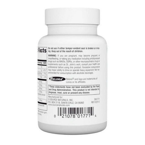 Source Naturals, Theanine Serene with Relora, 30 tabs Source Naturals