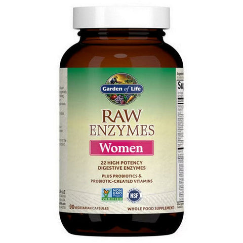 Garden of Life, RAW Enzymes Women, 90 caps Garden of Life
