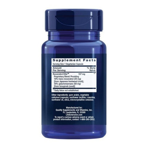 Life Extension, Resveratrol, 100 mg, 60 Veg Caps Life Extension