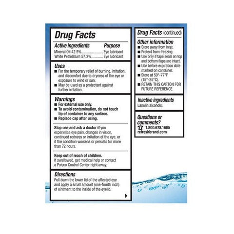 Refresh, Refresh P.M. Eye Lubricant, Count of 1 Refresh